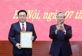 Phó Thủ tướng Chính phủ Vương Đình Huệ được phân công làm Bí thư Thành ủy Hà Nội